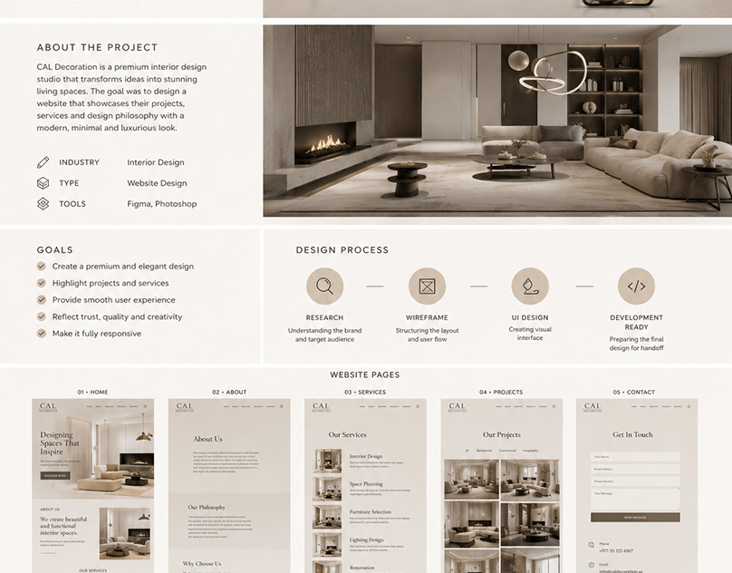 CAL Decoration – Luxury Interior Design Website